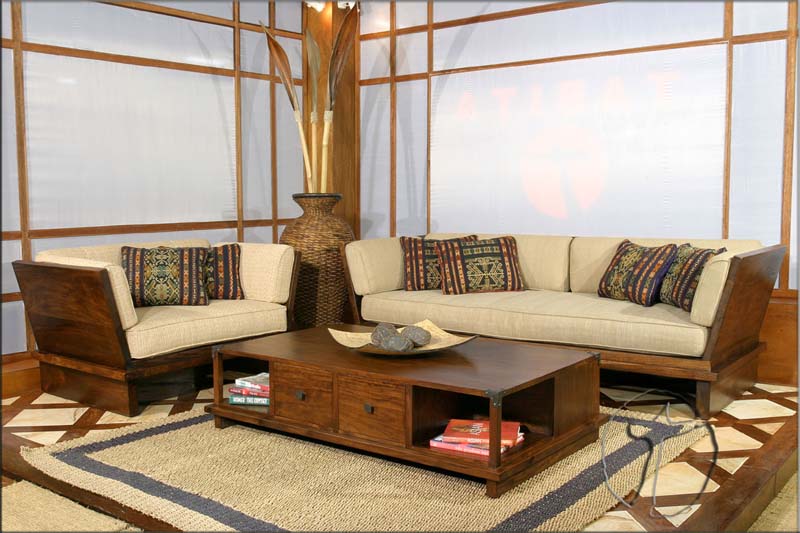 Wooden Sofa Sets India | Sheesham Wood Sofa Sets | Indian Wooden Sofas